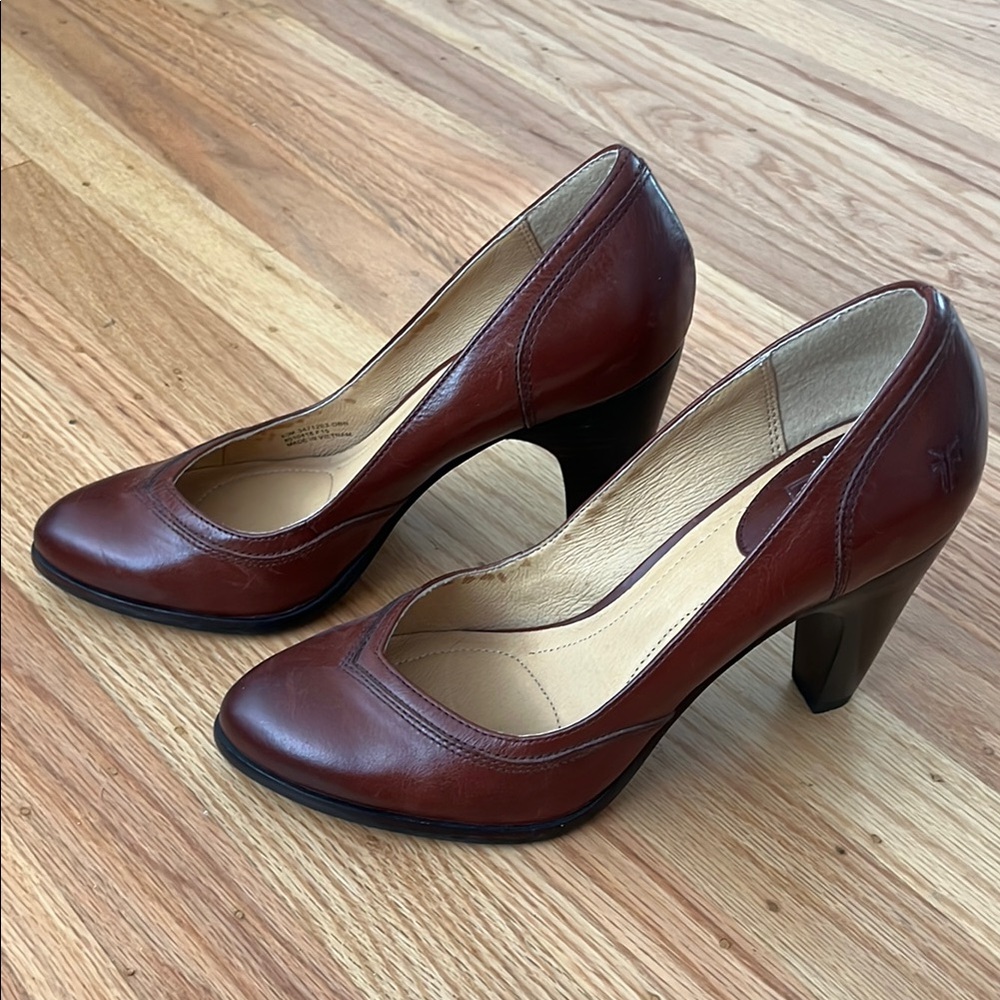 Women's Brown Leather Heels